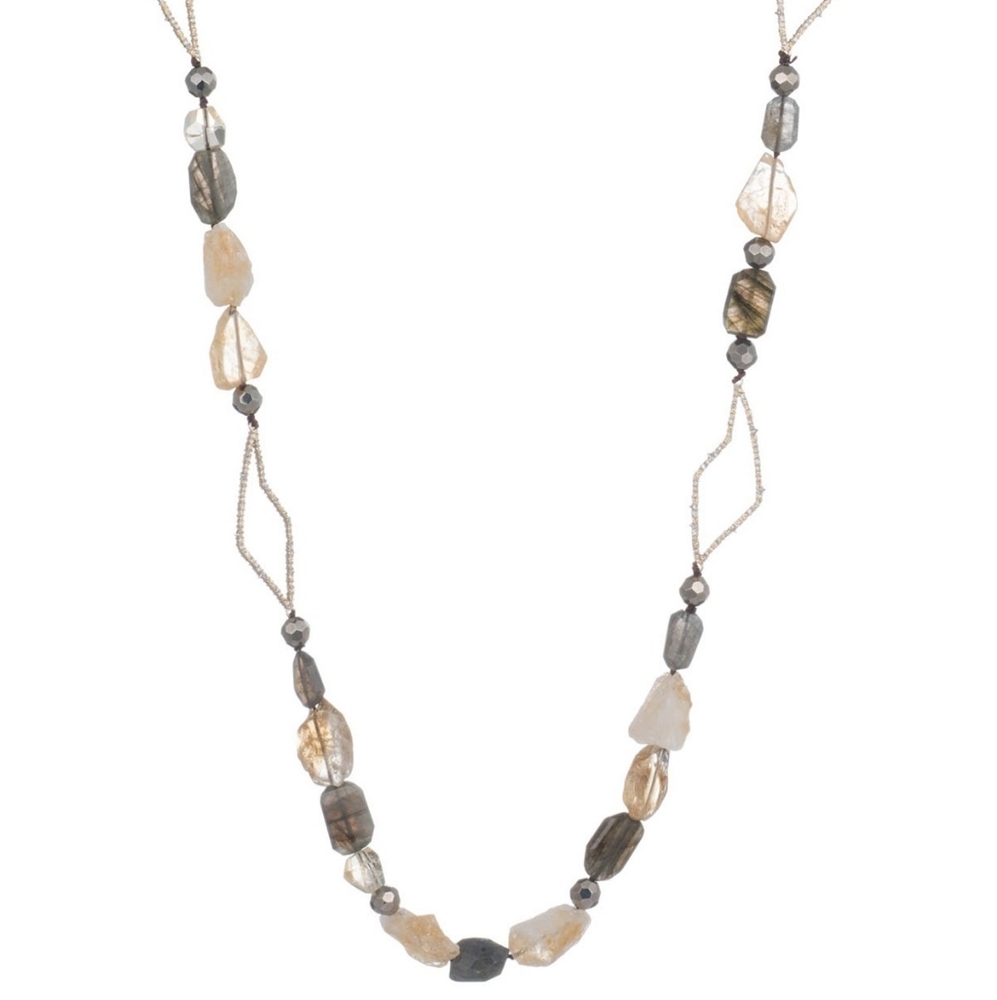 Alexis Bittar Gemstone  Beaded Long Necklace